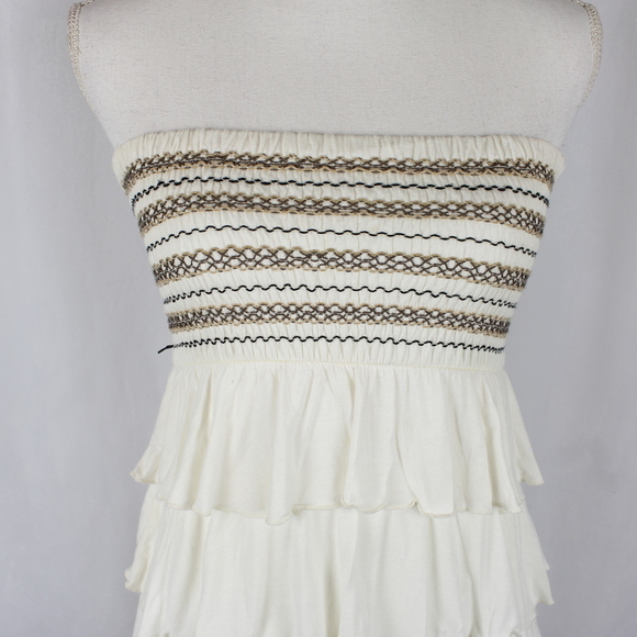 Forever 21 Strapless Bandeau Ruffle Mini Dress - Picture 2 of 3